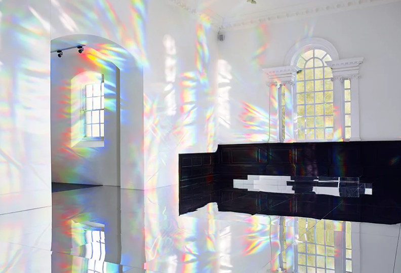 kimsooja quilts a chapel with iridescent light and sounds of her own breathing